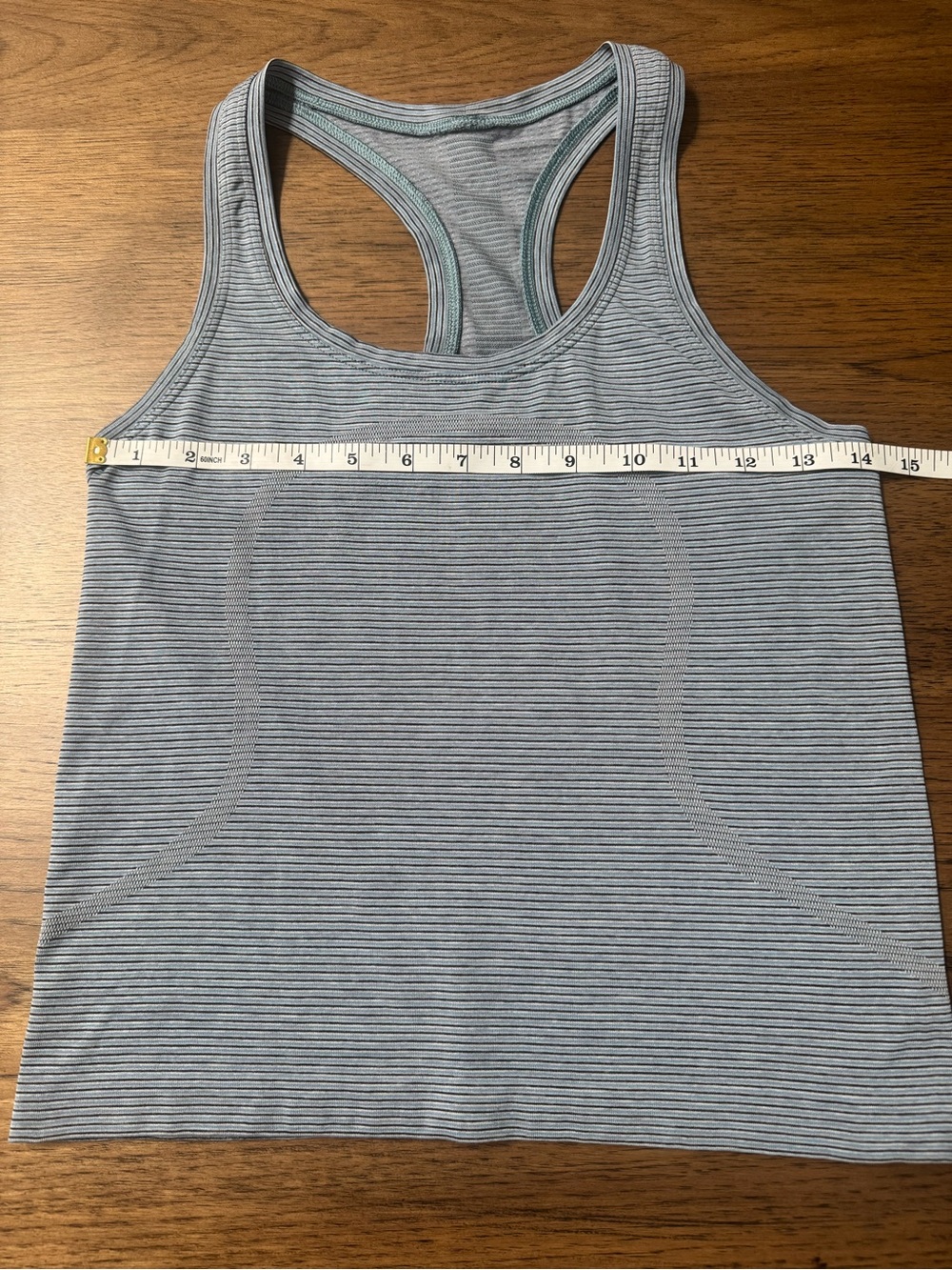 Lululemon Swiftly Tech Racerback Tank Top 2.0 Waist Length Tetra Stripe Size 6